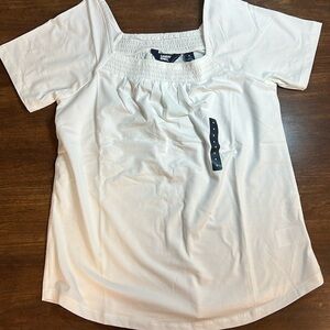 LAND’S END Smock Square Neck Top
